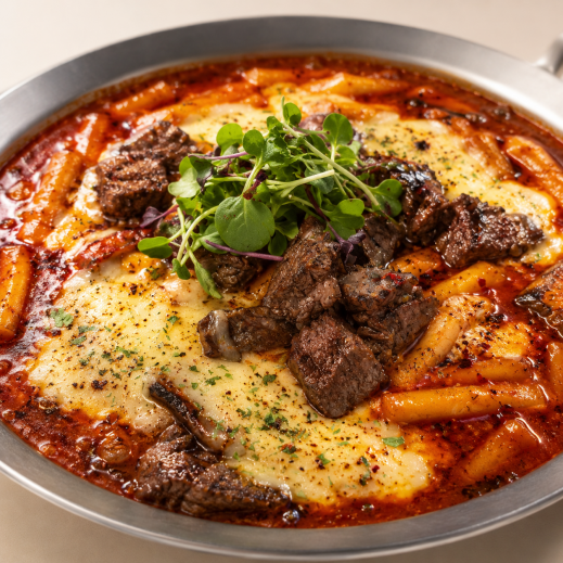 스테이크 마라 떡볶이